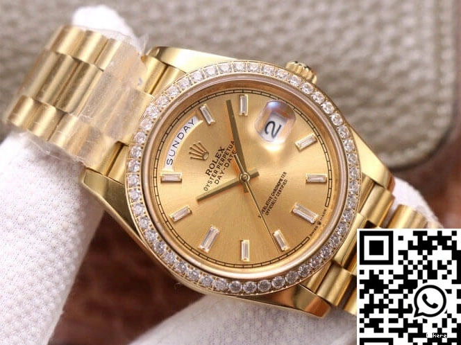 18ct Gold M228348RBR-0002 Factory Rolex 989 EW Date Day Effortless 0714